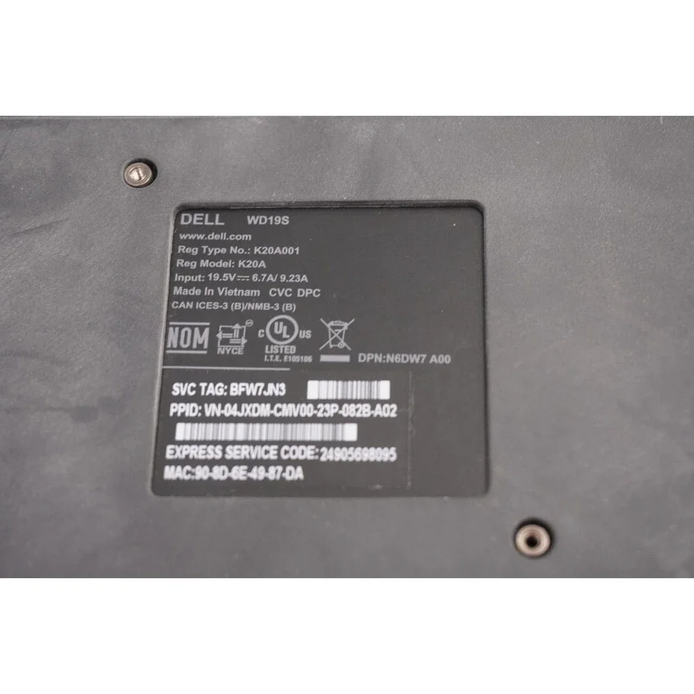 Dell usb wd19s